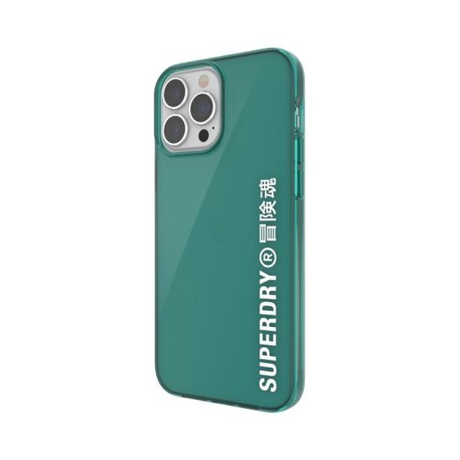 Superdry - iPhone 13 Pro Max Hülle - TPU Softcase - Snap Case Clear Series - grün