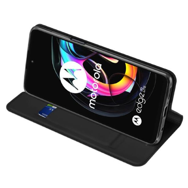 Dux Ducis - Motorola Edge 20 Lite Hülle - Handy Bookcover - Skin Pro Series - schwarz