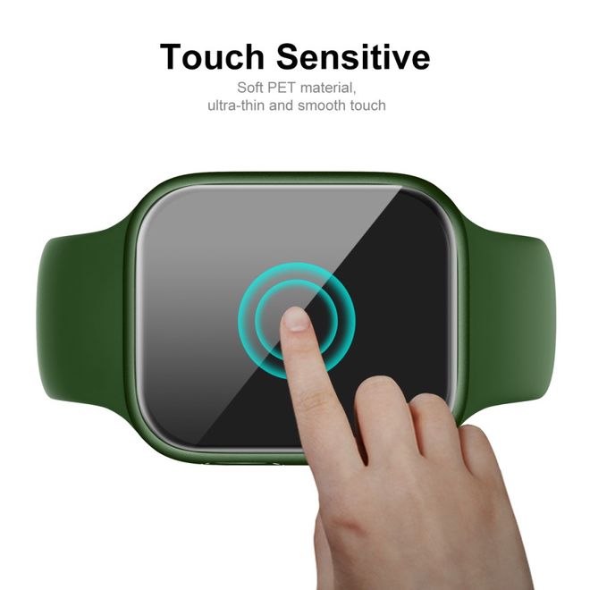 Enkay - Apple Watch (45mm) Schutzfolie - Vollabdeckung - transparent