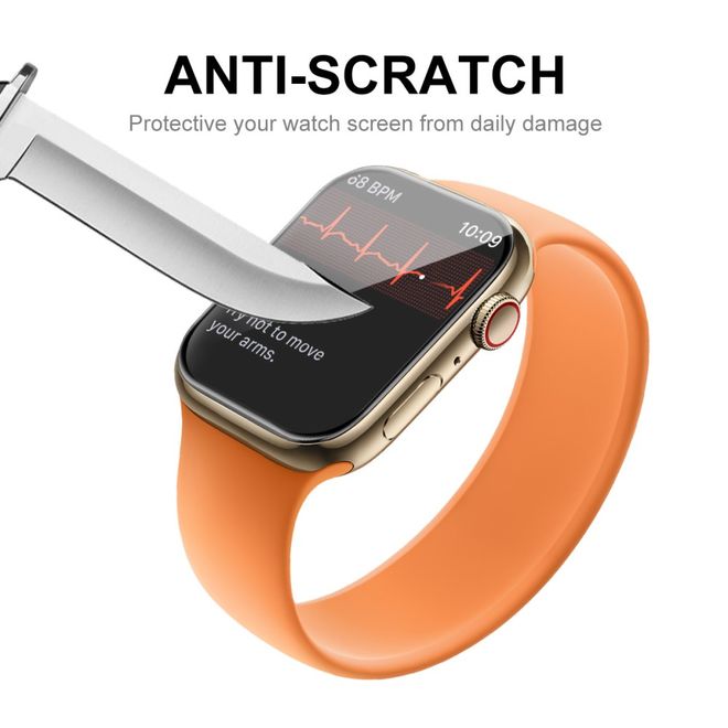 Enkay - Apple Watch (45mm) Schutzfolie - Vollabdeckung - transparent