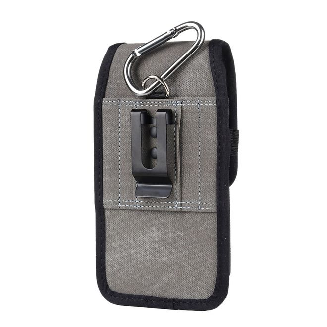 Universelles Etui mit Gürtelclip & RFID Blocking - für 6.0 - 7.0 Zoll Smartphones - grau