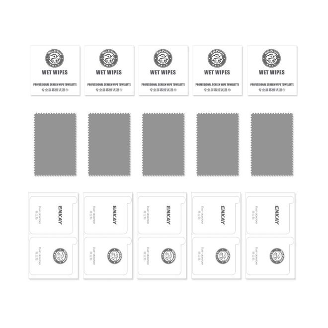 Enkay - 5er Set iPhone 13 mini Schutzglas Displayschutz - Panzer Glas
