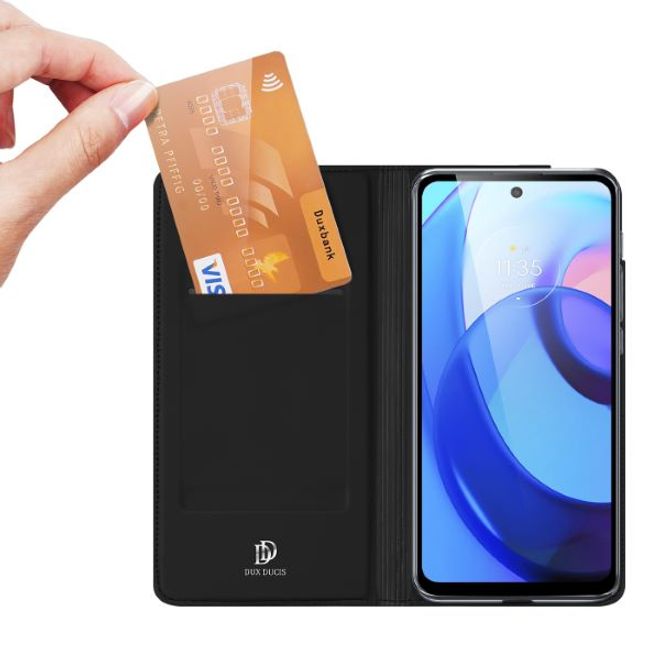 Dux Ducis - Motorola E20 / E30 / E40 Hülle - Handy Bookcover - Skin Pro Series - schwarz