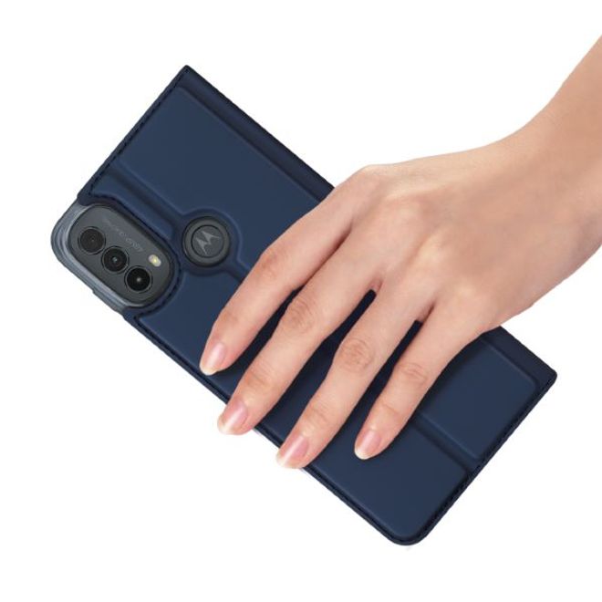 Dux Ducis - Motorola E20 / E30 / E40 Hülle - Handy Bookcover - Skin Pro Series - blau