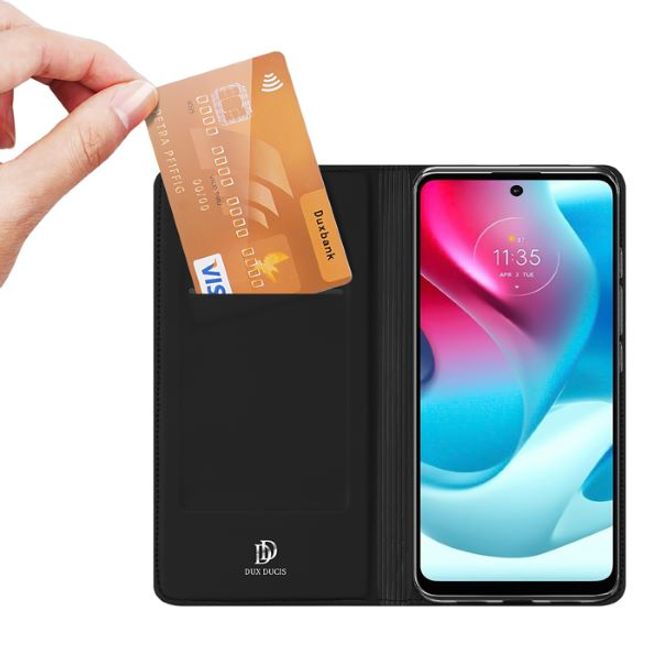 Dux Ducis - Motorola Moto G60S Hülle - Handy Bookcover - Skin Pro Series - schwarz
