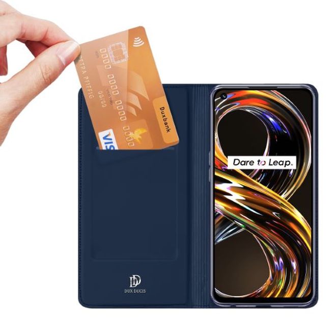 Dux Ducis - Realme 8i Hülle - Handy Bookcover - Skin Pro Series - blau