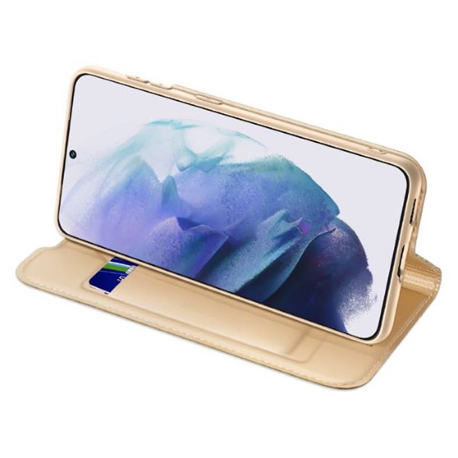 Dux Ducis - Samsung Galaxy S22+ Hülle - Handy Bookcover - Skin Pro Series - gold