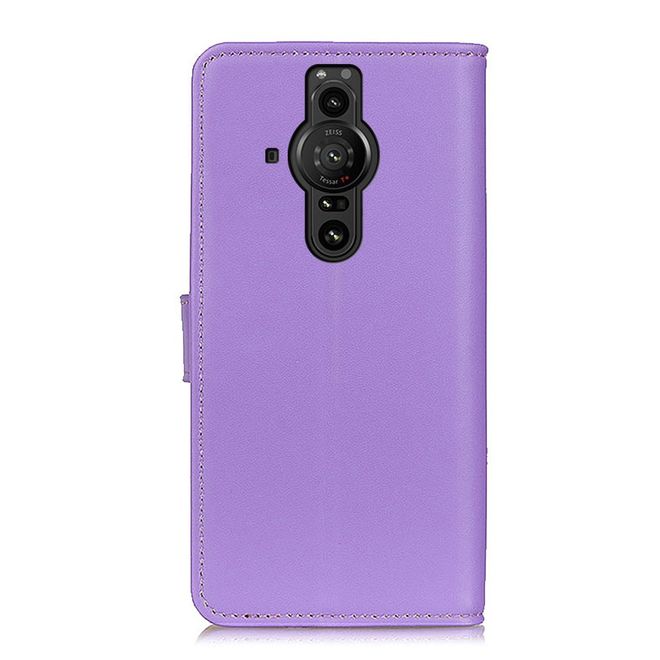Sony Xperia Pro-I Handy Hülle - Classic II Leder Bookcover Series - purpur