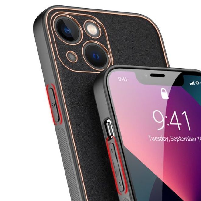Dux Ducis - iPhone 13 Hülle - Edles Hardcase - Yolo Series - schwarz