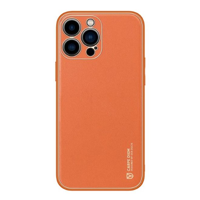 Dux Ducis - iPhone 13 Pro Hülle - Edles Hardcase - Yolo Series - orange