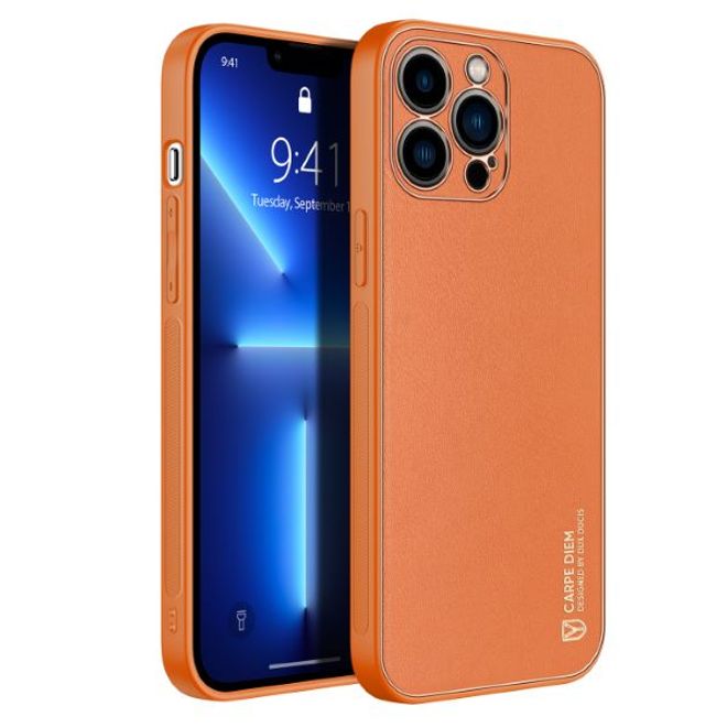 Dux Ducis - iPhone 13 Pro Hülle - Edles Hardcase - Yolo Series - orange
