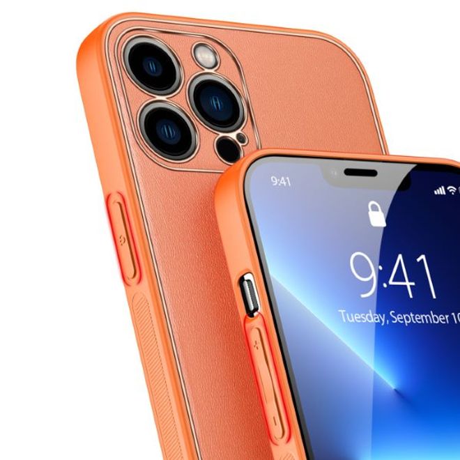 Dux Ducis - iPhone 13 Pro Hülle - Edles Hardcase - Yolo Series - orange
