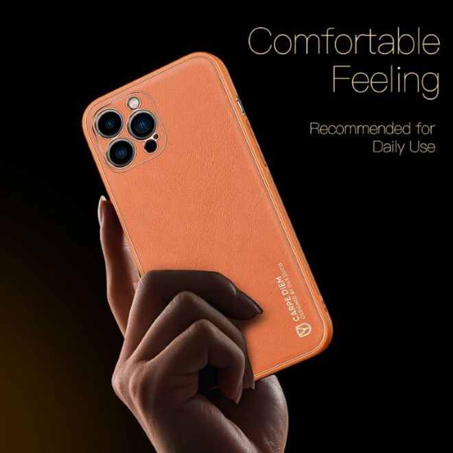 Dux Ducis - iPhone 13 Pro Hülle - Edles Hardcase - Yolo Series - orange