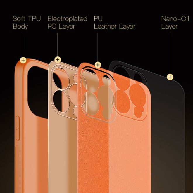 Dux Ducis - iPhone 13 Pro Hülle - Edles Hardcase - Yolo Series - orange