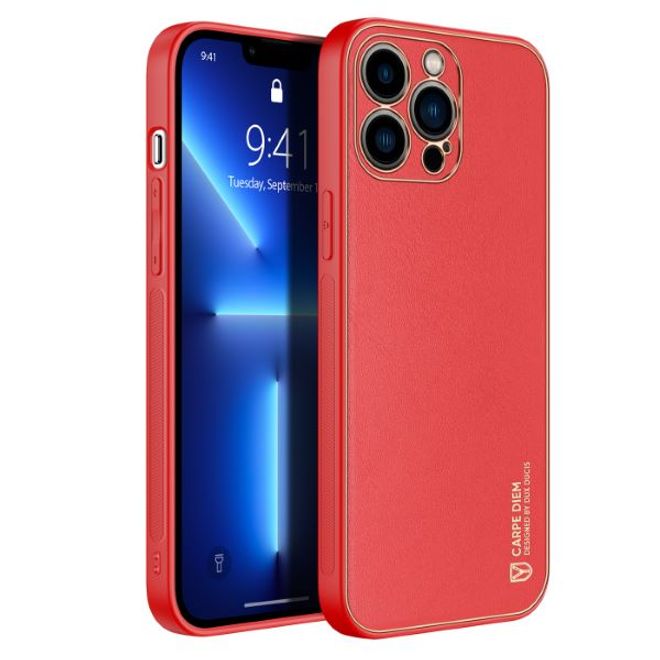 Dux Ducis - iPhone 13 Pro Hülle - Edles Hardcase - Yolo Series - rot