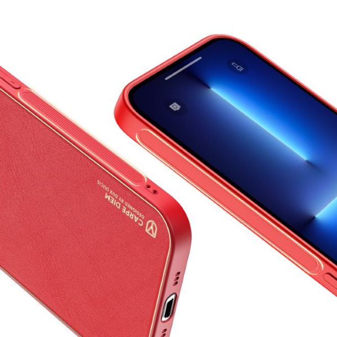 Dux Ducis - iPhone 13 Pro Hülle - Edles Hardcase - Yolo Series - rot