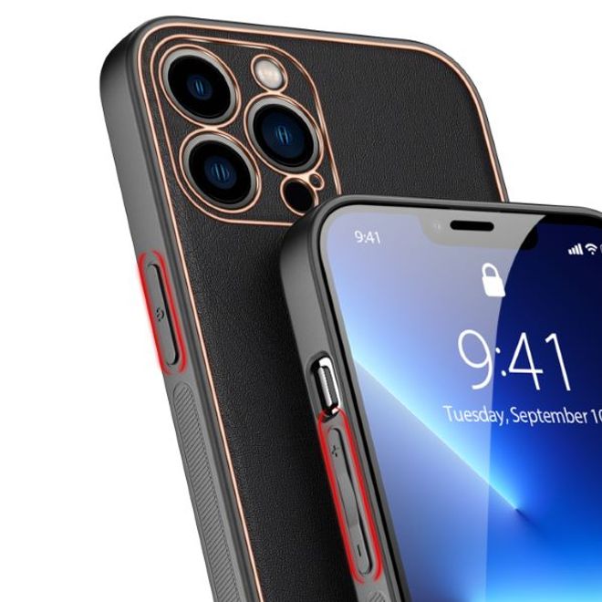 Dux Ducis - iPhone 13 Pro Max Hülle - Edles Hardcase - Yolo Series - schwarz