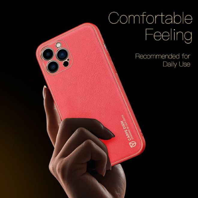 Dux Ducis - iPhone 13 Pro Max Hülle - Edles Hardcase - Yolo Series - rot