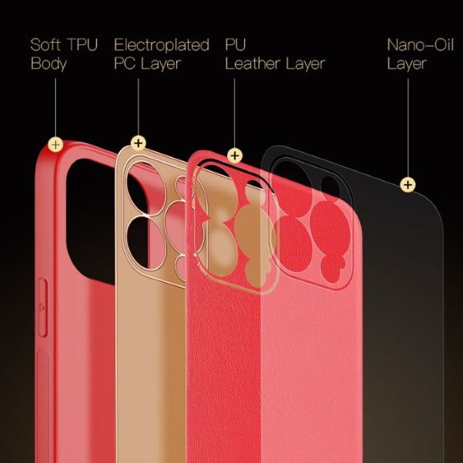 Dux Ducis - iPhone 13 Pro Max Hülle - Edles Hardcase - Yolo Series - rot