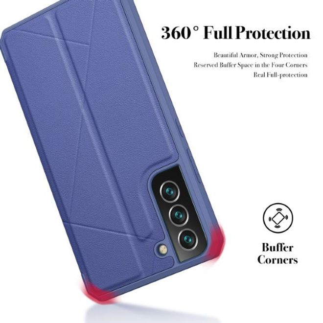 Dux Ducis - Samsung Galaxy S22+ Hülle - Robustes Handy Bookcover - Skin X Series - blau