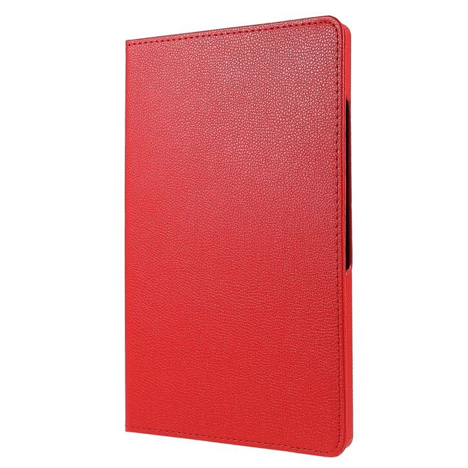 Samsung Galaxy Tab A8 (2021) Hülle - 360° rotierbares Case aus Leder - rot