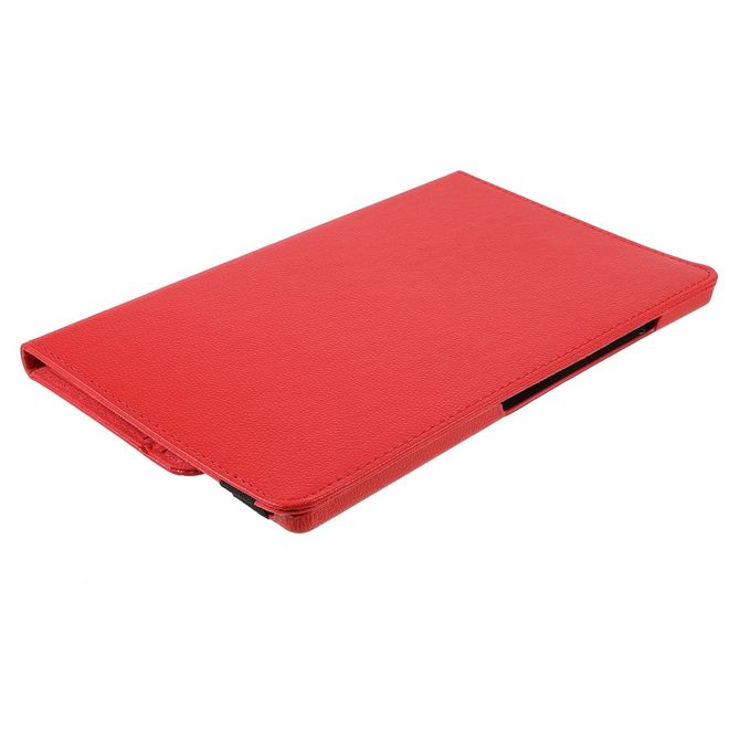 Samsung Galaxy Tab A8 (2021) Hülle - 360° rotierbares Case aus Leder - rot