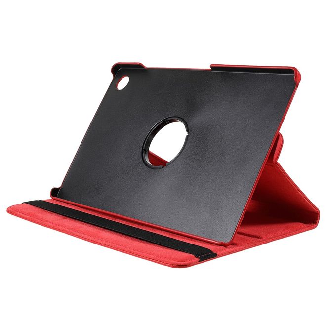 Samsung Galaxy Tab A8 (2021) Hülle - 360° rotierbares Case aus Leder - rot