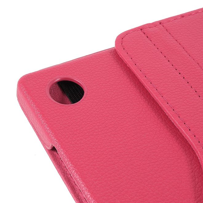 Samsung Galaxy Tab A8 (2021) Hülle - 360° rotierbares Case aus Leder - rosa
