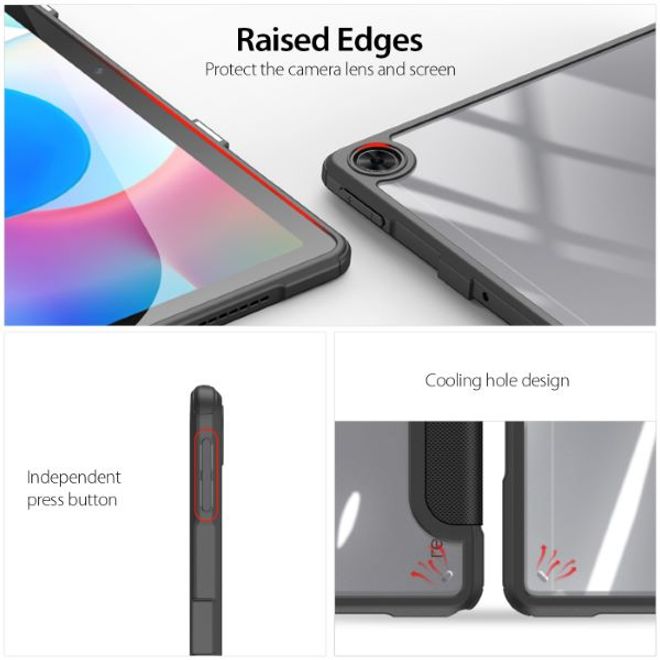 Dux Ducis - Realme Pad Hülle - Leder Bookcover - Toby Series - schwarz