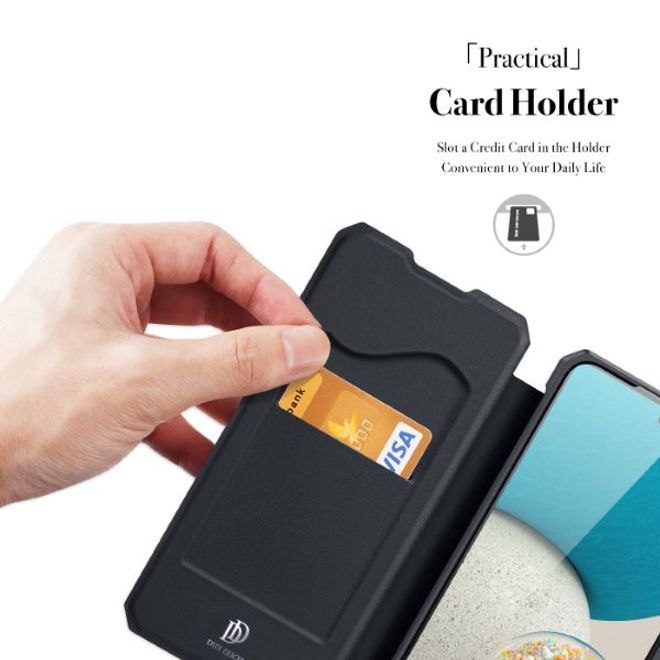 Dux Ducis - Samsung Galaxy A73 5G Hülle - Robustes Handy Bookcover - Skin X Series - schwarz