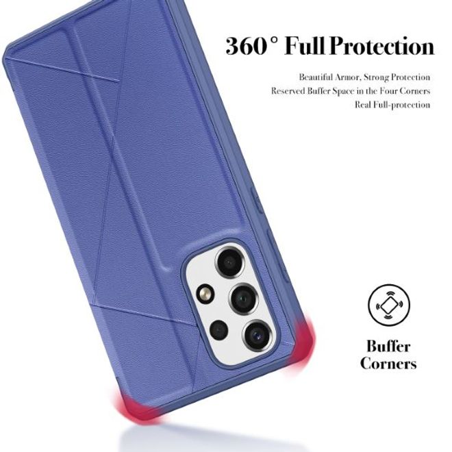 Dux Ducis - Samsung Galaxy A73 5G Hülle - Robustes Handy Bookcover - Skin X Series - blau