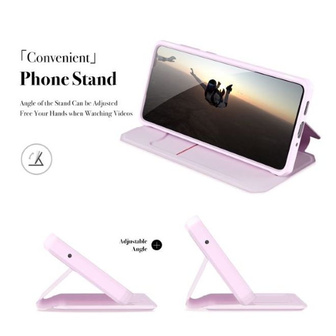 Dux Ducis - Samsung Galaxy A73 5G Hülle - Robustes Handy Bookcover - Skin X Series - pink