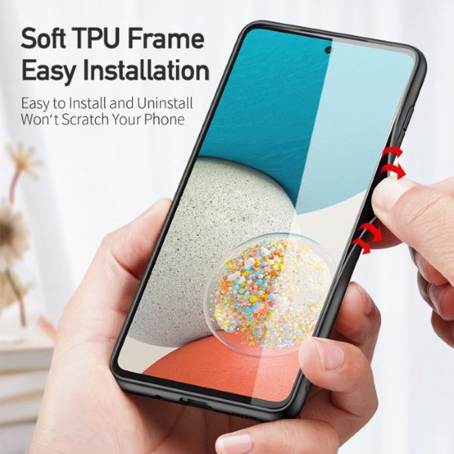 Dux Ducis - Samsung Galaxy A73 5G Hülle - Schickes Hardcase - Fino Series - schwarz