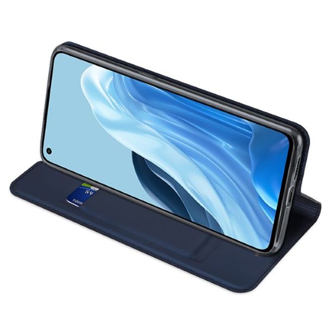 Dux Ducis - Oppo Reno7 5G Hülle - Handy Bookcover - Skin Pro Series - blau