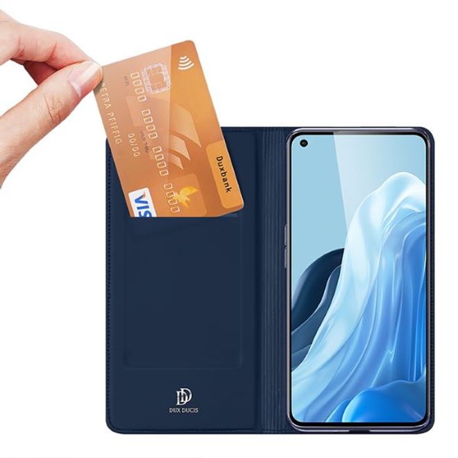 Dux Ducis - Oppo Reno7 Pro 5G Hülle - Handy Bookcover - Skin Pro Series - blau