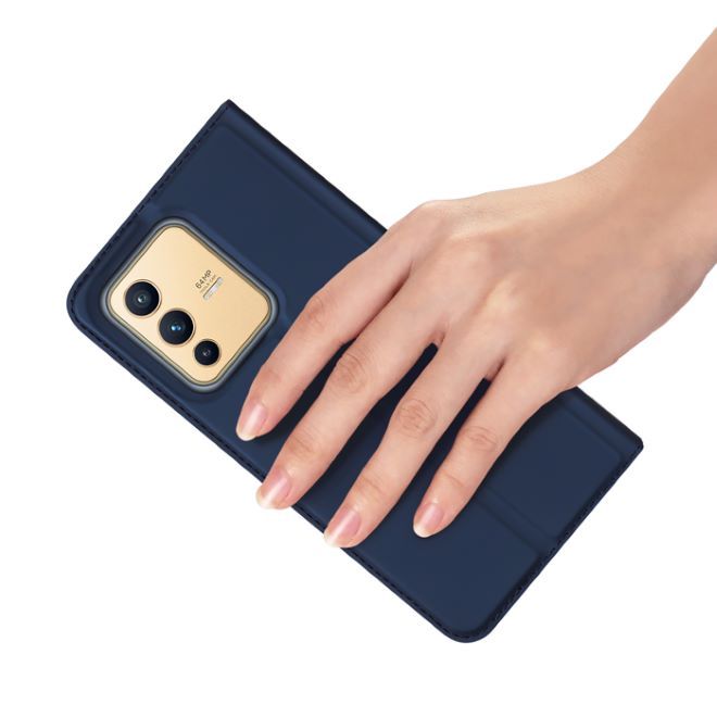 Dux Ducis - vivo V23 5G Hülle - Handy Bookcover - Skin Pro Series - blau