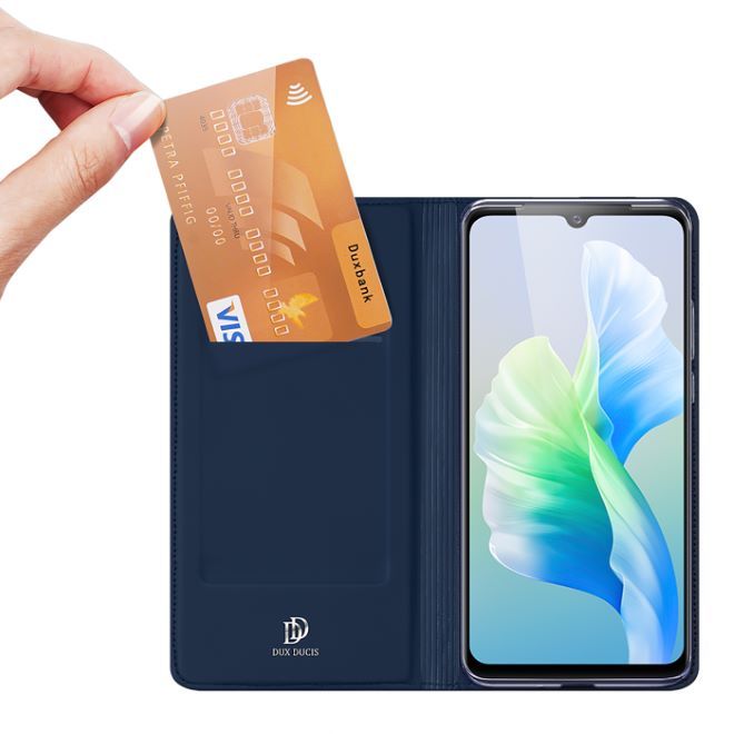 Dux Ducis - vivo V23e 4G / 5G Hülle - Handy Bookcover - Skin Pro Series - blau