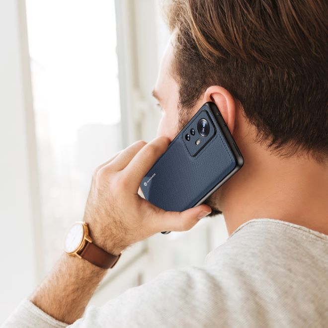 Dux Ducis - Xiaomi 12 Pro Hülle - Schickes Hardcase - Fino Series - blau