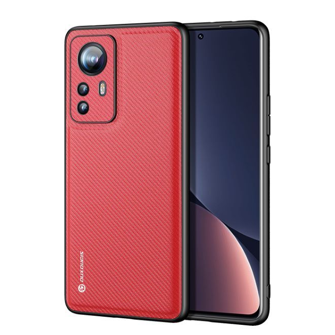 Dux Ducis - Xiaomi 12 Pro Hülle - Schickes Hardcase - Fino Series - rot
