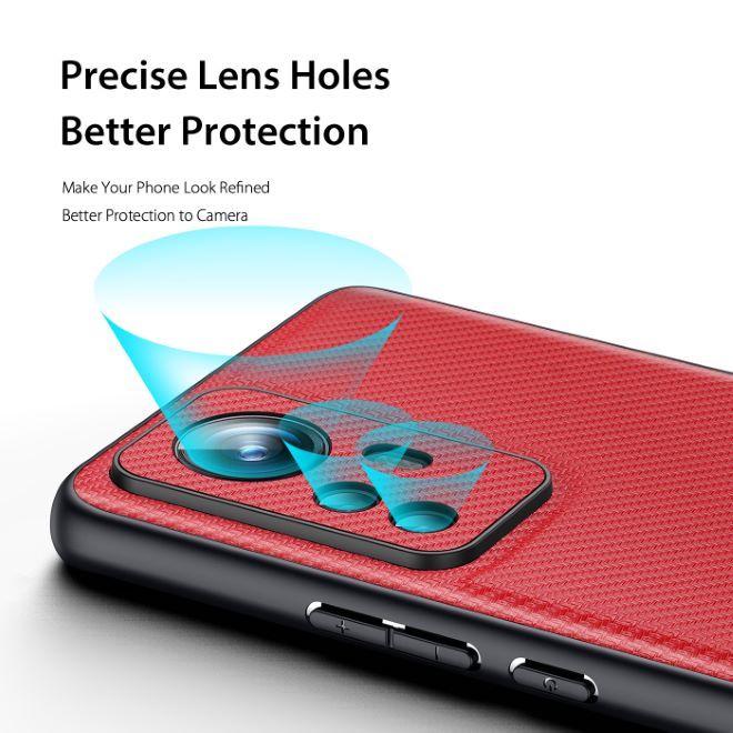 Dux Ducis - Xiaomi 12 Pro Hülle - Schickes Hardcase - Fino Series - rot