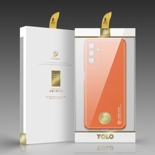 Dux Ducis - Samsung Galaxy A13 5G Hülle - Edles Hardcase - Yolo Series - orange