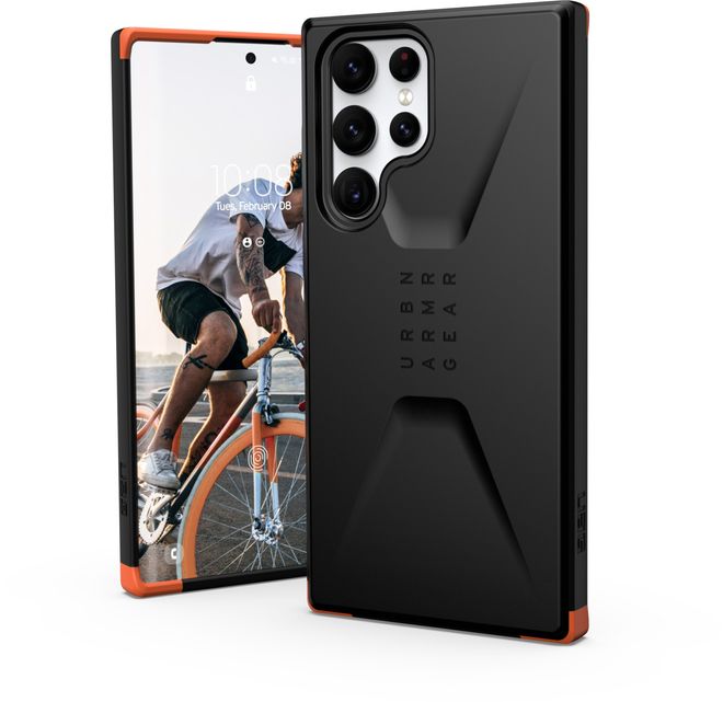 UAG - Samsung Galaxy S22 Ultra Hülle - Robustes Backcover - Civilian Case - schwarz
