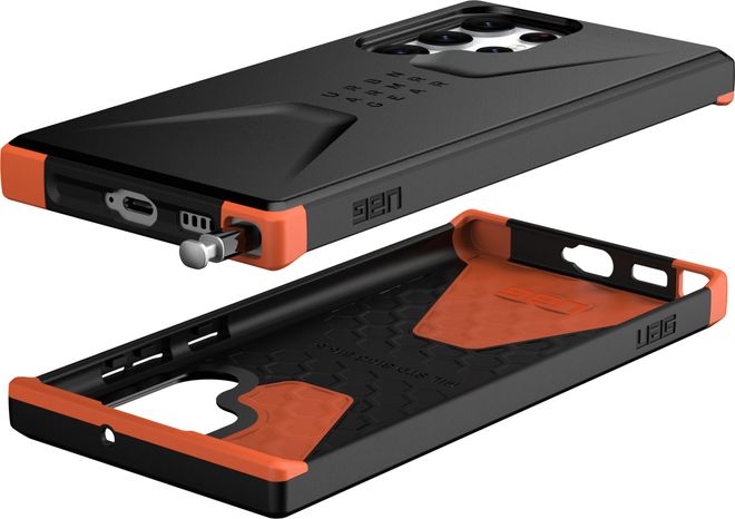 UAG - Samsung Galaxy S22 Ultra Hülle - Robustes Backcover - Civilian Case - schwarz