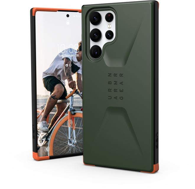 UAG - Samsung Galaxy S22 Ultra Hülle - Robustes Backcover - Civilian Case - olive