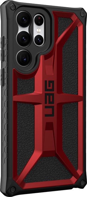 UAG - Samsung Galaxy S22 Ultra Hülle - Robustes Backcover - Monarch Case - crimson