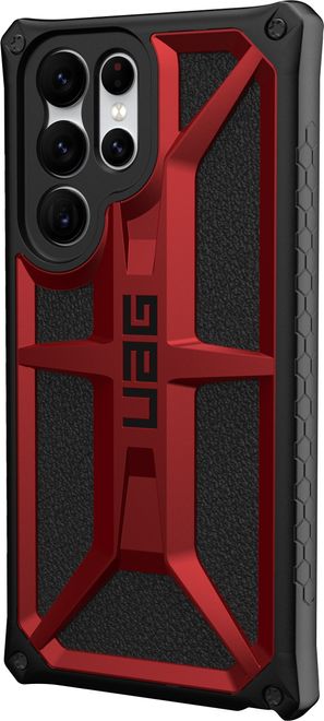 UAG - Samsung Galaxy S22 Ultra Hülle - Robustes Backcover - Monarch Case - crimson