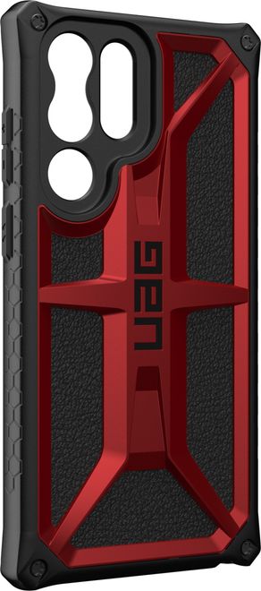 UAG - Samsung Galaxy S22 Ultra Hülle - Robustes Backcover - Monarch Case - crimson