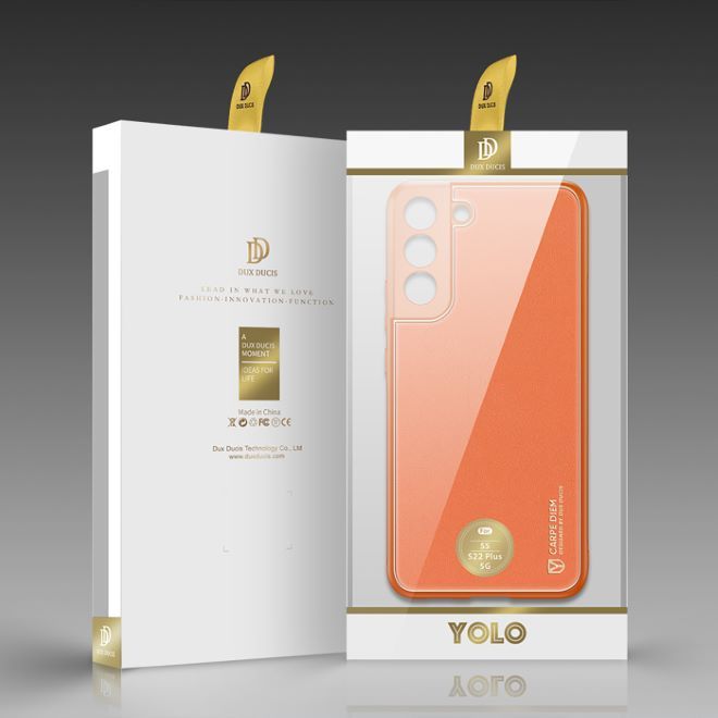 Dux Ducis - Samsung Galaxy S22+ Hülle - Edles Hardcase - Yolo Series - orange
