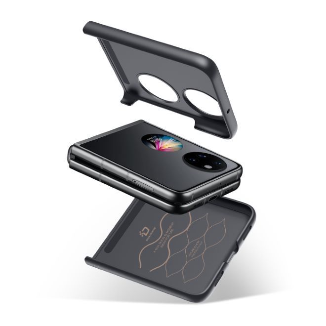 Dux Ducis - Huawei P50 Pocket Hülle - Schickes Hardcase - Fino Series - schwarz