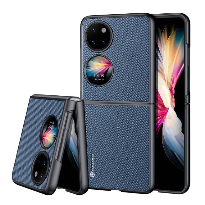 Dux Ducis - Huawei P50 Pocket Hülle - Schickes Hardcase - Fino Series - blau